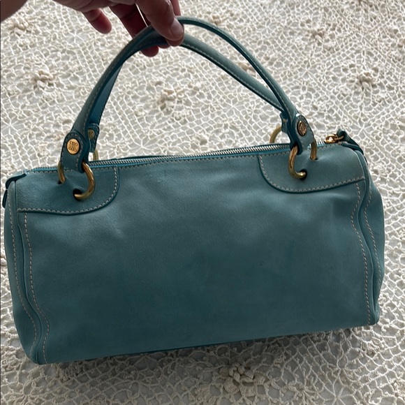 Rare Celine Vintage Barrel Elegant Blue Handbag - Picture 9 of 13